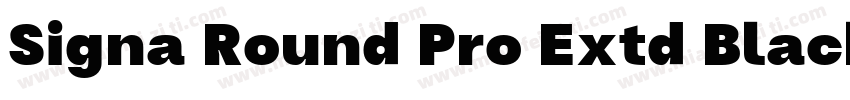 Signa Round Pro Extd Black字体转换